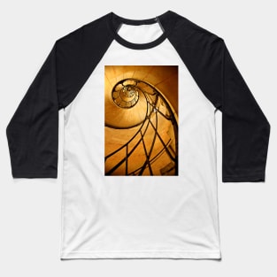 Fibonacci spiral in Arc de Triomphe Baseball T-Shirt